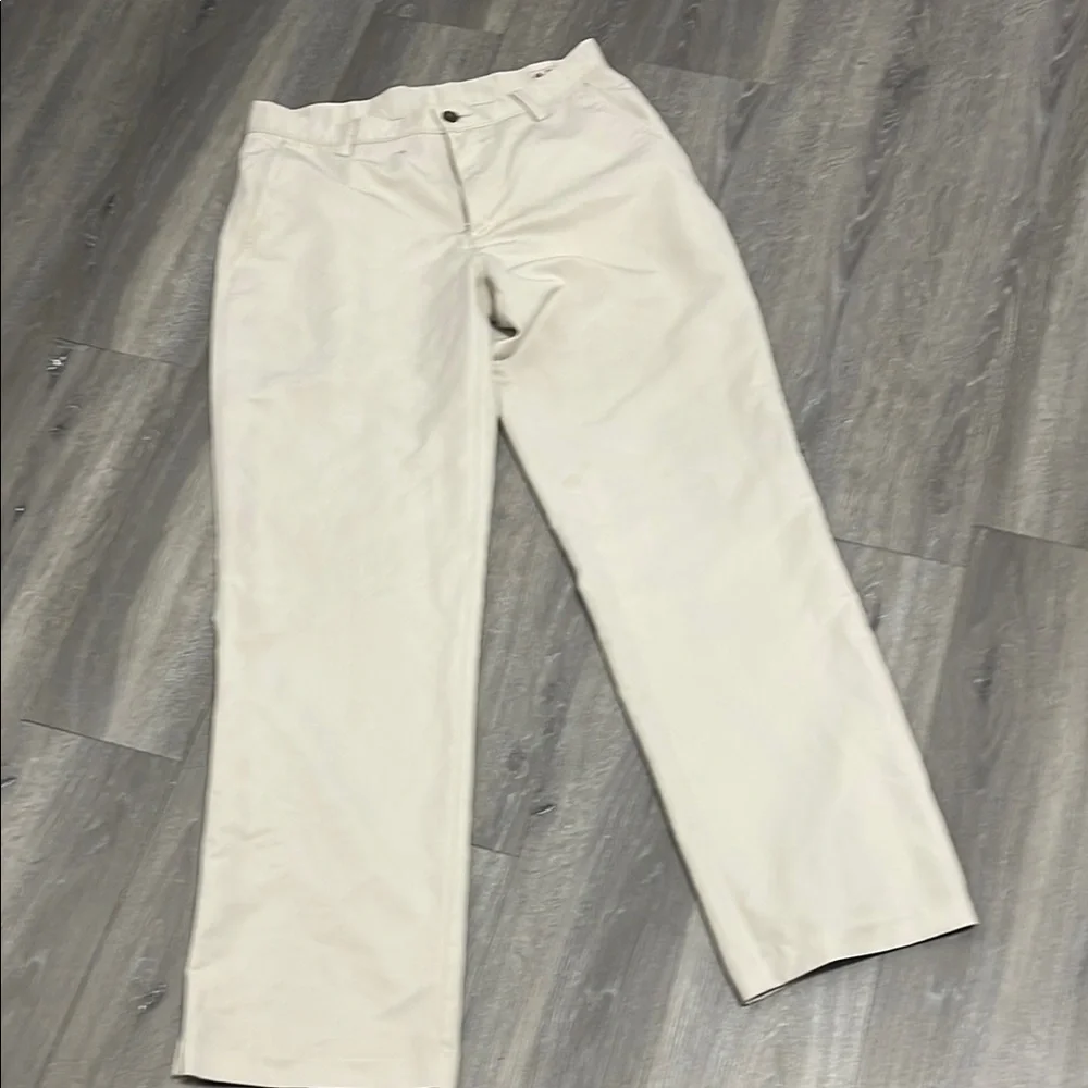 Adidas Cream Chinos Classic Straight-Leg